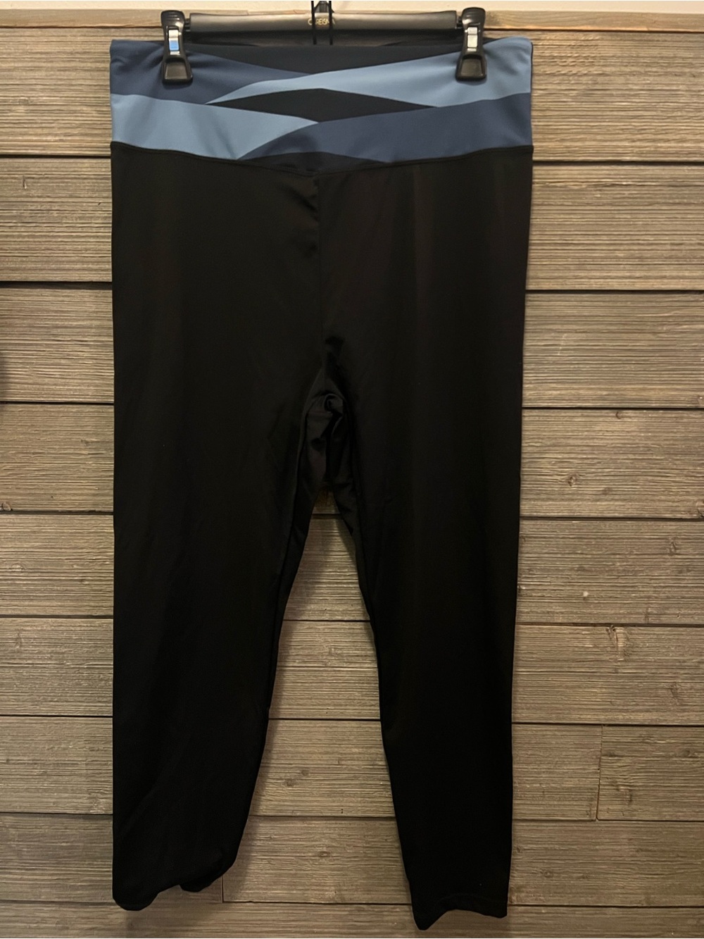 ZYIA Active Shades of Blue Block Luxe Leggings